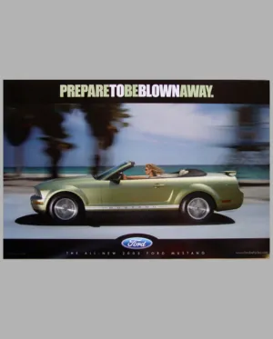 2005 Ford Mustang two-sided factory advertising poster