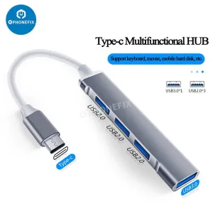 2/3/4 In 1 USB 3.0 Port Hub Expander For Phone PC Fast Data Transfer