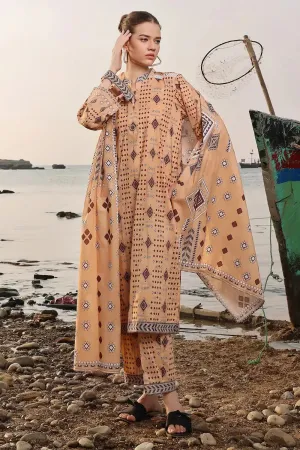 3PC Printed Unstitched Lawn Suit KLA-2388