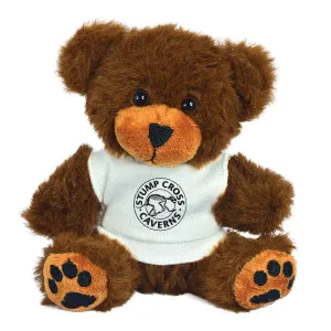 5 Inch George Bear With White T-Shirt