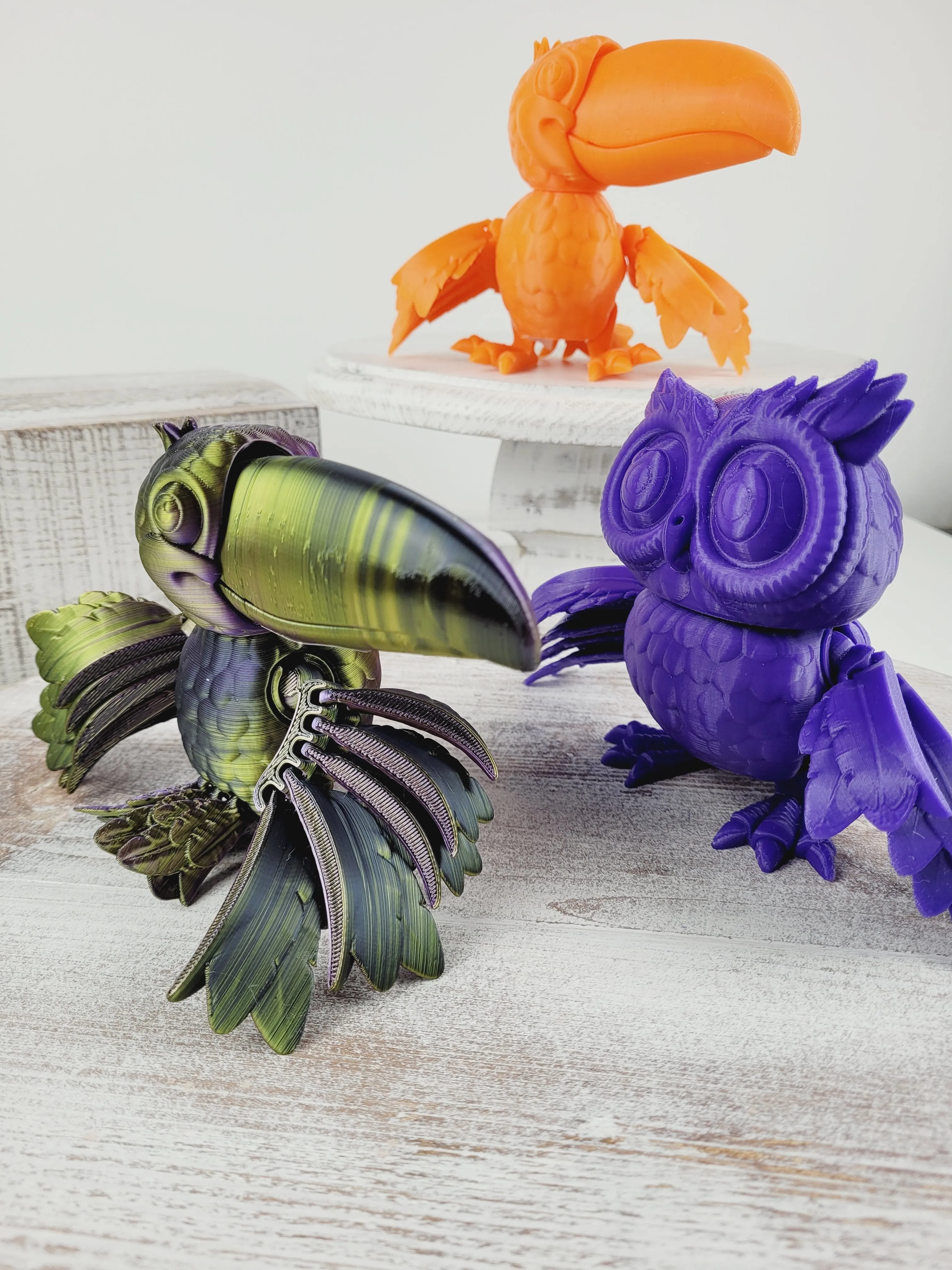 AB3D, 3D Printed Articulating Bird Toys