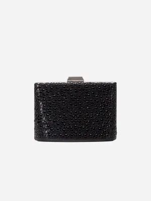 Alba Vegan Sequin Clutch | Black