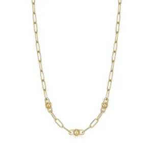 Ania Haie Gold Orb Link Chunky Chain Necklace