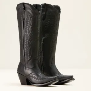 Ariat Ladies 10054106 Casanova X Toe Western Boot in Obisdian Black