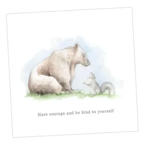 Bear and Squirrel Card