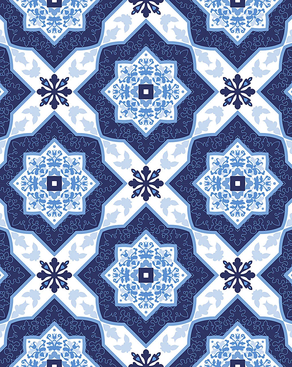 Blue Pottery Digital Print