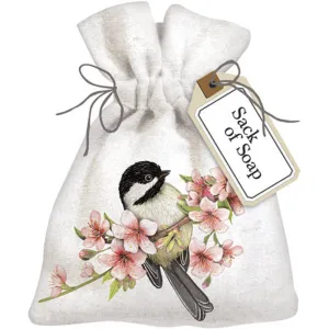 Chickadee Cherry Blossom Sack Of Soap