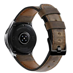 Distressed Premium 22mm Leather band For Samsung Galaxy, Huawei, And Amazfit Watch