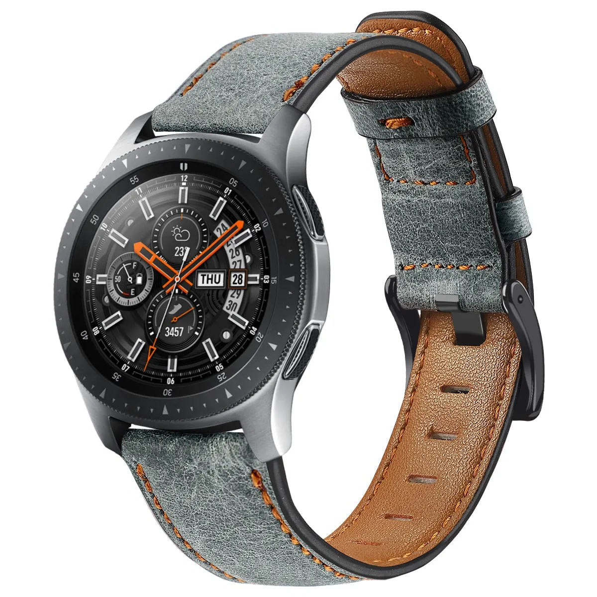 Distressed Premium 22mm Leather band For Samsung Galaxy, Huawei, And Amazfit Watch