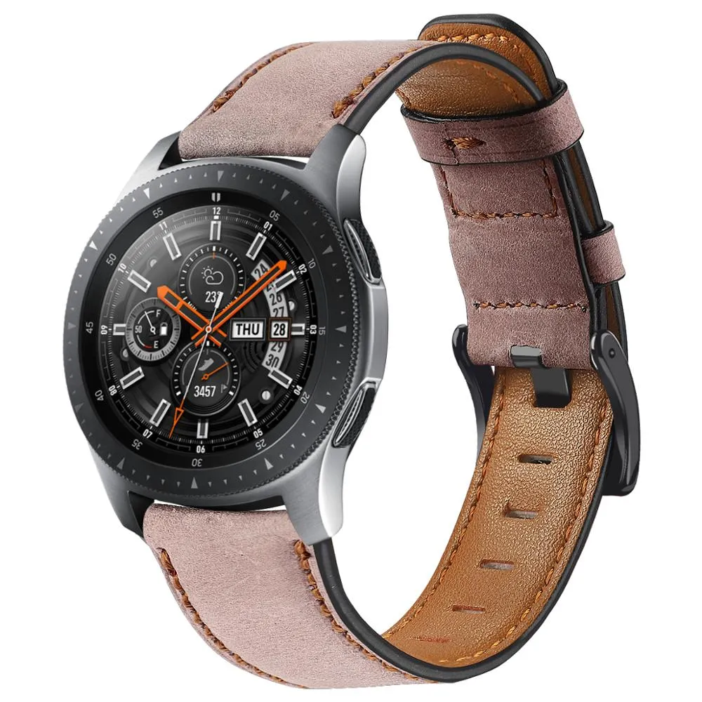 Distressed Premium 22mm Leather band For Samsung Galaxy, Huawei, And Amazfit Watch