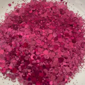 Glitter Chunky Holographic 100g Bag Magenta