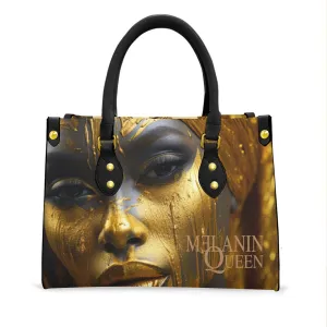 Golden Goddess by Melanin Queen - Women's Tote Bag With Black Handle