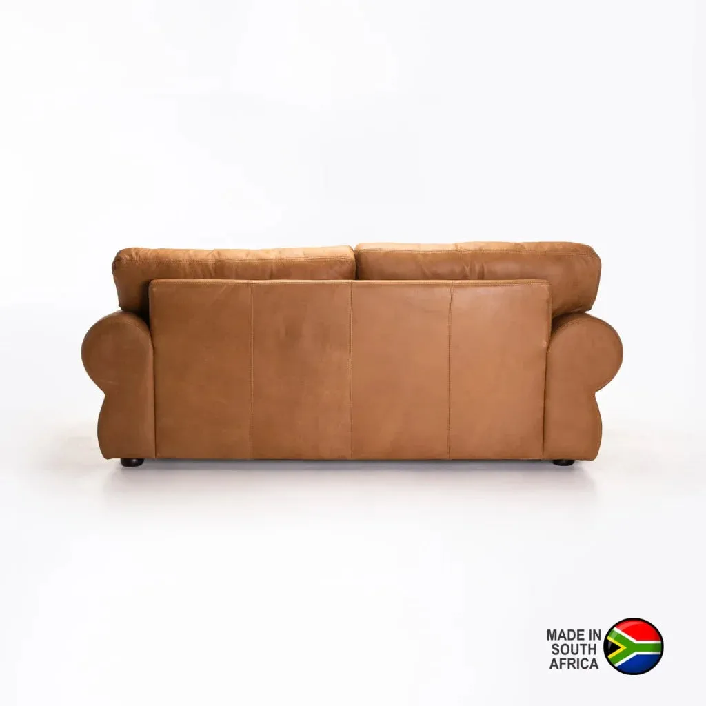 HARRIET GENUINE LEATHER 3 SEATER COUCH