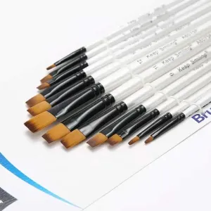 Keep Smile Paint Brushes - Set of 12