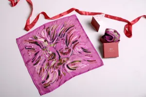 Libra Gift Box / Zodiac Themed Pure Silk POCKET SQUARE