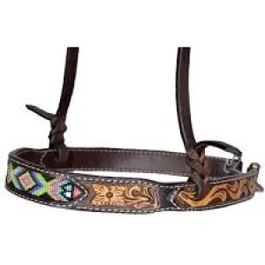 OXBOW VEGAS BEADED TOOLED NOSEBAND/201915B