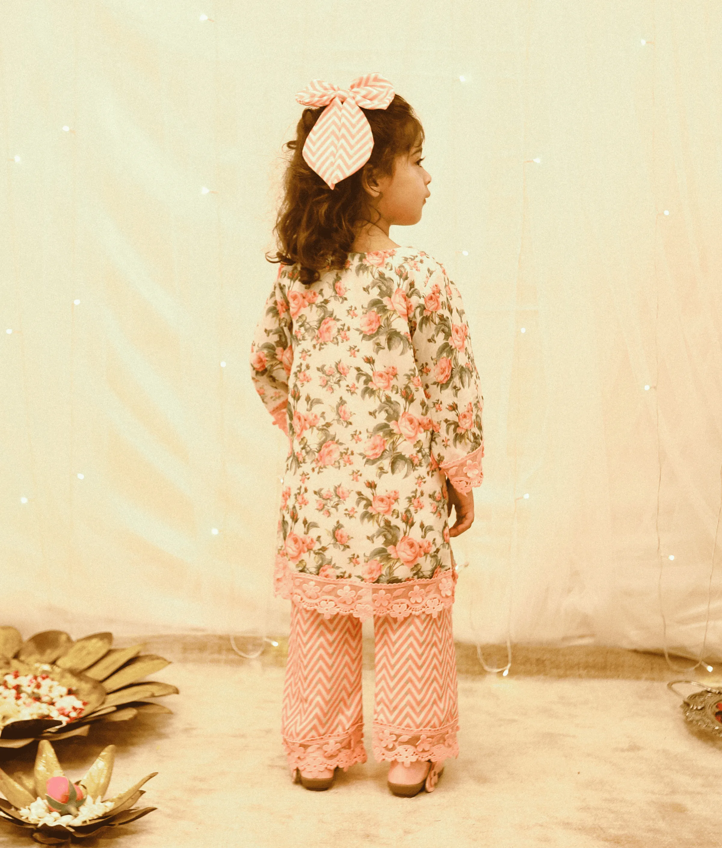 Pre Order: Rose Printed Suit Set