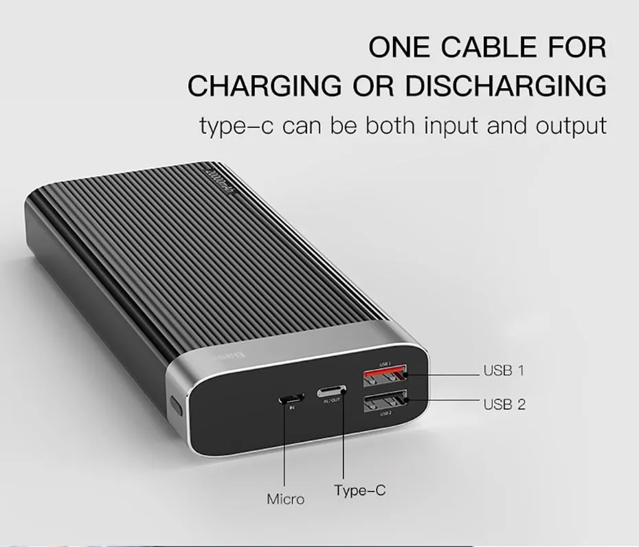 Premium 20000mah Power Bank, Fast Charging