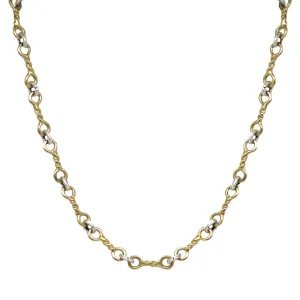 Tat2 Designs Gold Twisted Ring Necklace