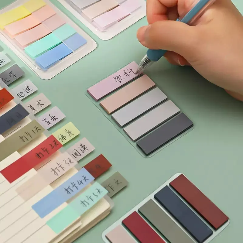 Translucent Morandi Color Sticky Note Tabs