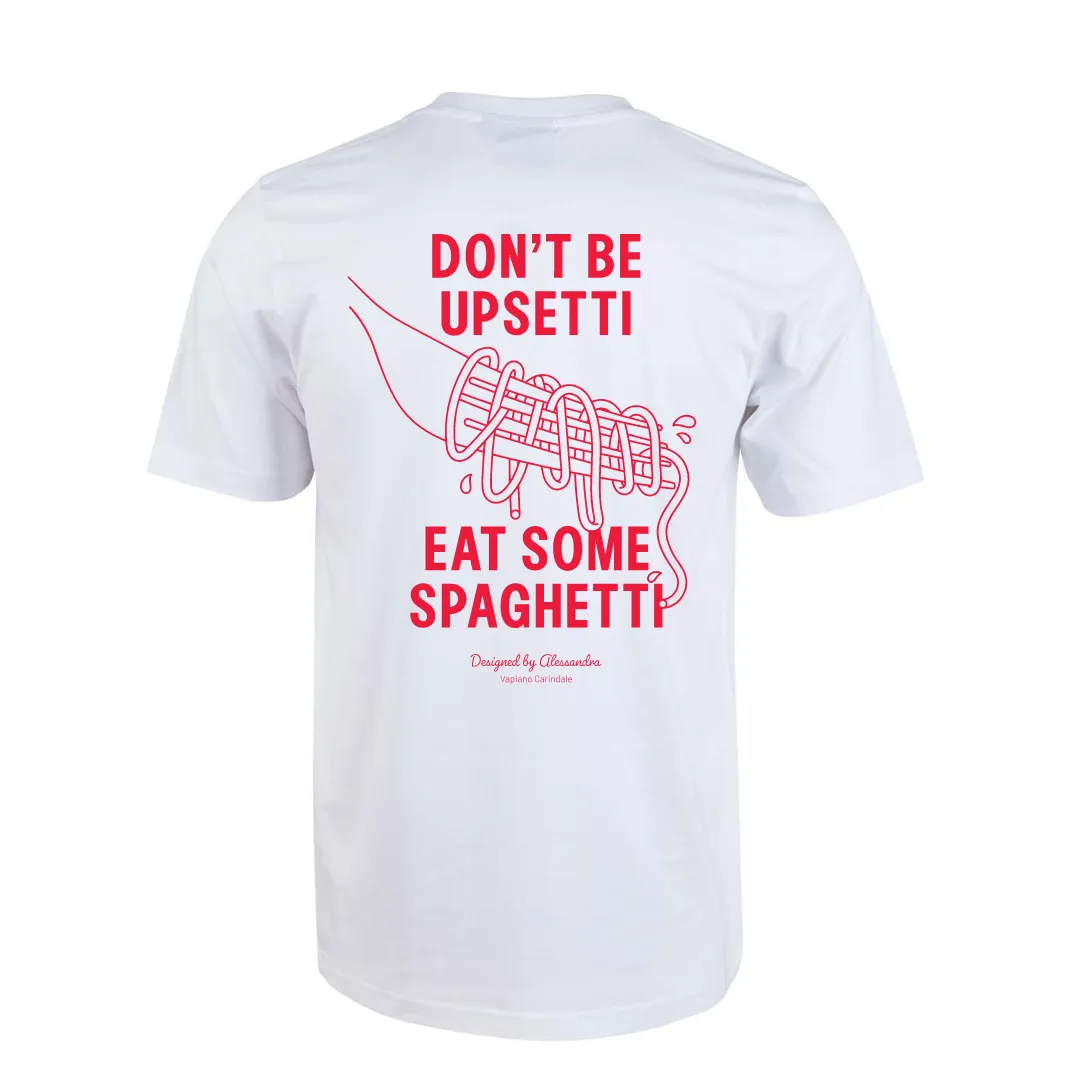 VAPIANO Eat Spaghetti Printed T-Shirt - White