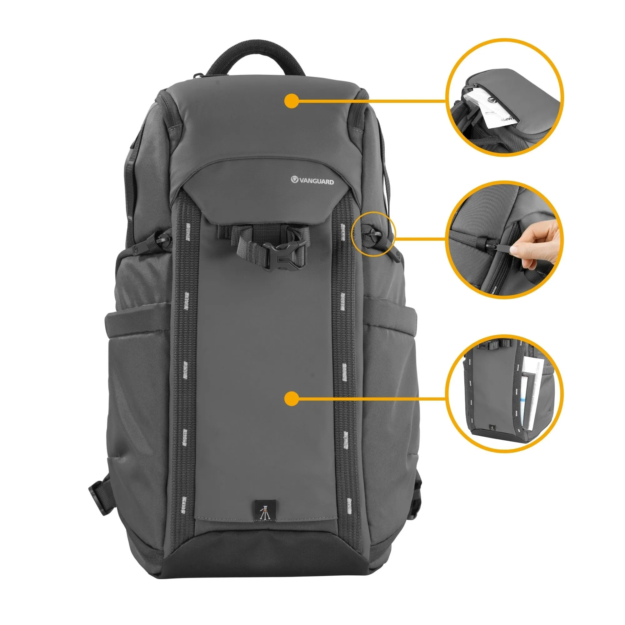 VEO ADAPTOR R48 GY 20 Litre Backpack with USB Port - Rear Access